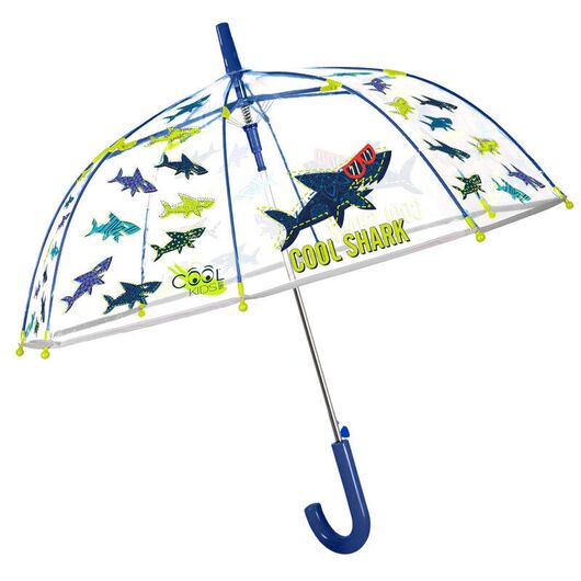 PERLETTI Cool Shark transparent automatic umbrella 45cm