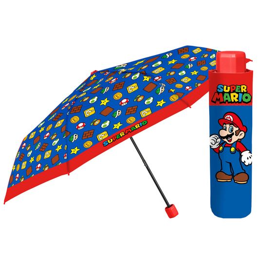 PERLETTI Super Mario Bros manual folding umbrella 50cm