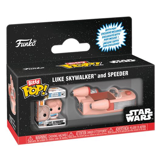 FUNKO Bitty Pop figure Rides Star Wars Luke Skywalker and Speeder