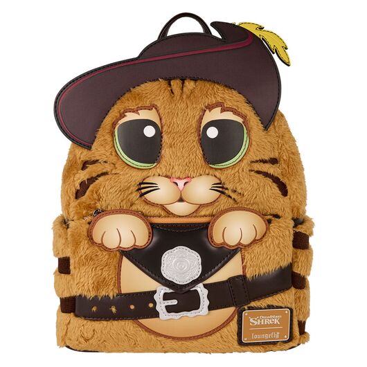 LOUNGEFLY Loungefly Shrek Puss in Boots plush backpack 26cm