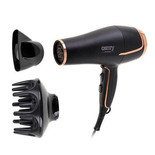 Camry CR 2255 hair dryer Black,Gold 2000 W