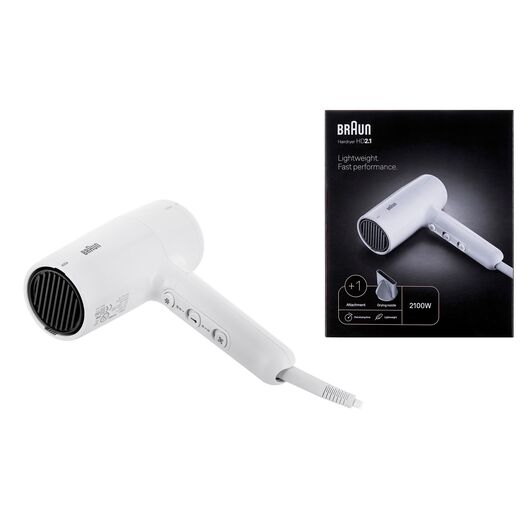 Braun HD 2.1 wit hair dryer 2100 W White