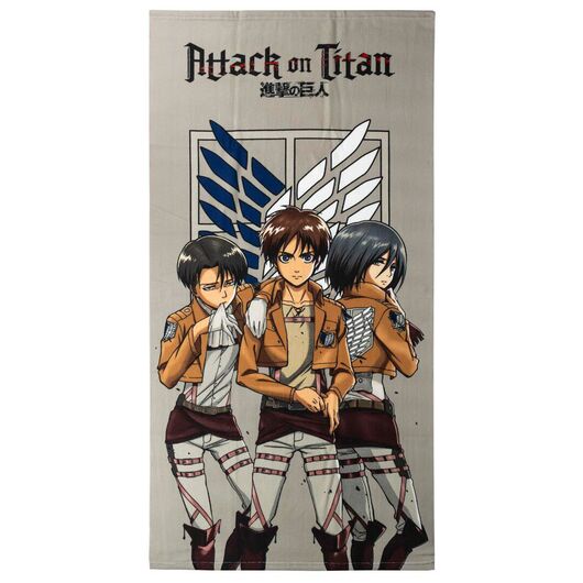 CERDÁ Attack on Titan microfibre beach towel