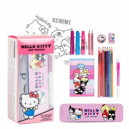 CERDÁ Hello Kitty colouring stationery set