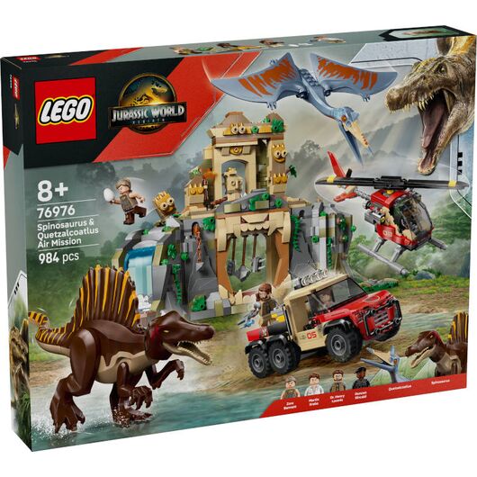 76976 Jurassic World Missione Aerea Spinosauro Quetzalcoatlu