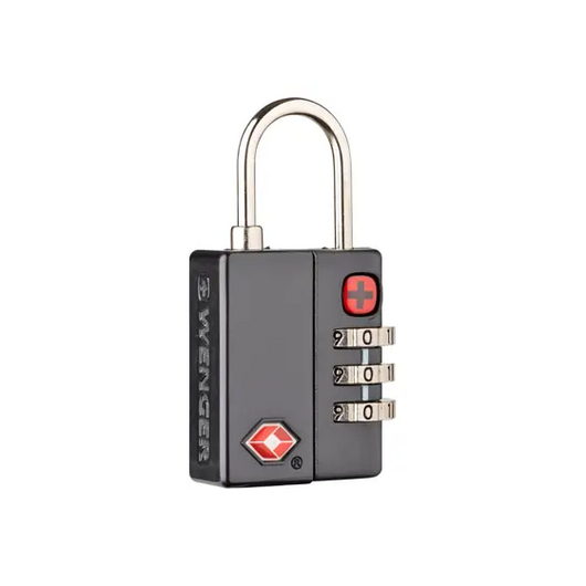 T/G WENGER TRAVEL SENTRY APPROVED COMBINATION LOCK, BLACK ( R )