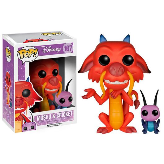 FUNKO POP Figure Disney Mulan Mushu & Cricket