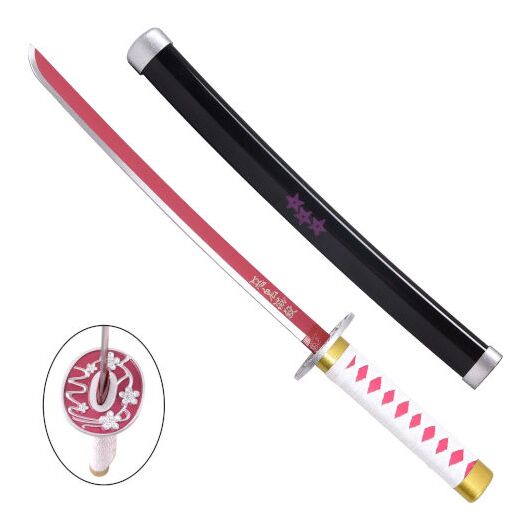 Katana Mini Bamboo Non Affilata Demon Slayer Shinobu Nera