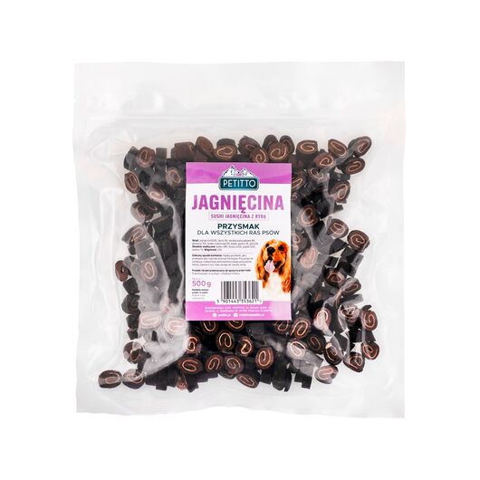 PETITTO - Sushi Jagnięcina z Rybą - przysmak dla psa - 500g