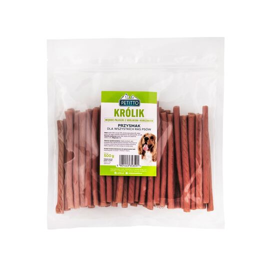 PETITTO Miękkie Paluszki z Królika -przysmak dla psa - 500g