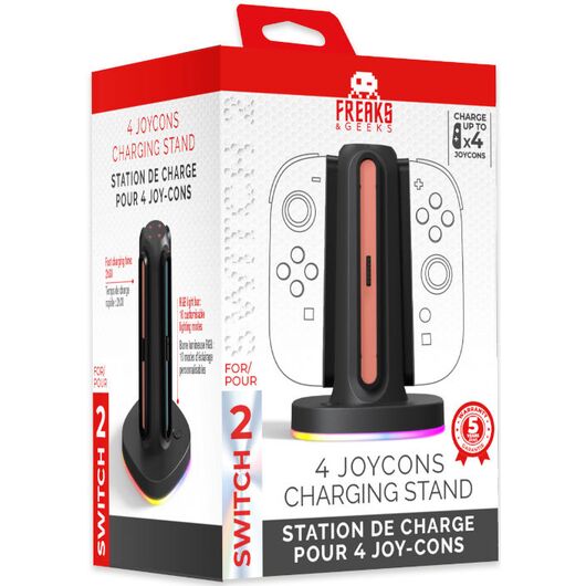FREAKS SWITCH 2 Dock Di Ricarica per 4 Joy-Con
