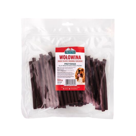 PETITTO - Miękkie Paluszki z Wołowiny - Przysmak dla psa - 500g