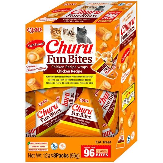 INABA Churu Fun Bites Chicken - cat treats - 8x12g