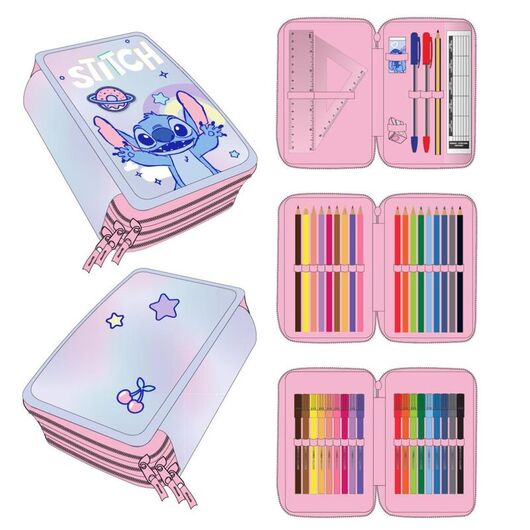CERDÁ Disney Stitch triple pencil case