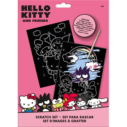 KIDS LICENSING Hello Kitty and Friends Scratch stationery set