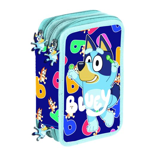 MANENTI Bluey Miniplay triple pencil case