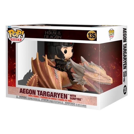 FUNKO POP figure Rides House of the Dragon Aegon Targaryen with Sunfyre