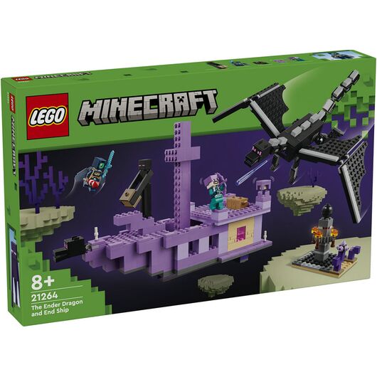 21264 Minecraft L'Enderdrago e la Nave dell'End