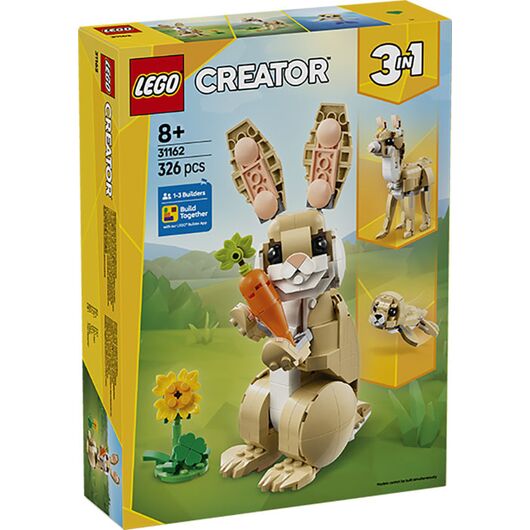 31162 Creator 3 in 1 Adorabile Coniglio
