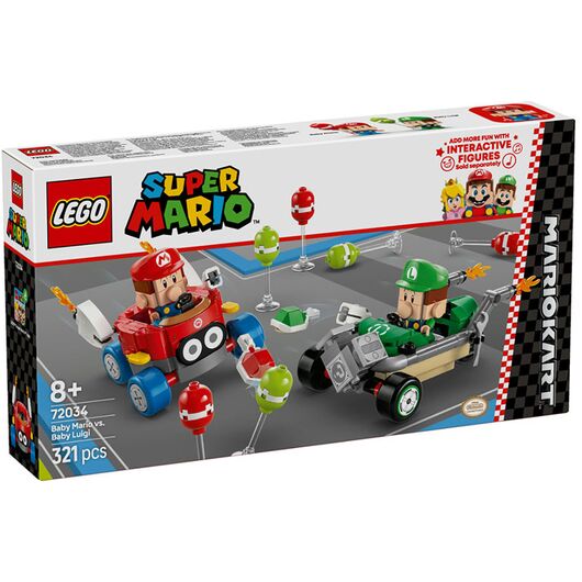 72034 Super Mario Kart Baby Mario vs Baby Luigi