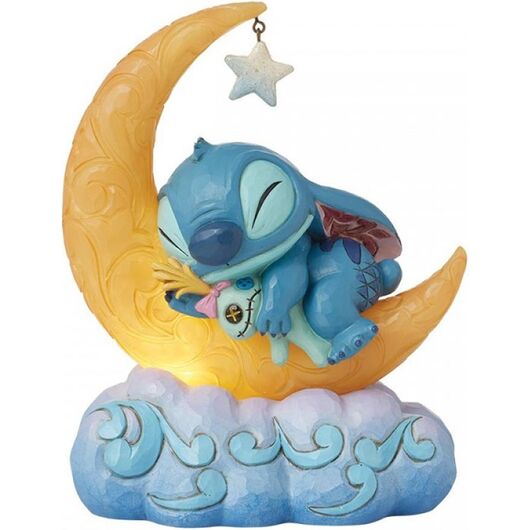 Disney Stitch e Scrump Dormono Sulla Luna