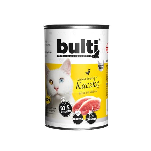 BULTI mielonka bogata w kaczkę dla kota 400g